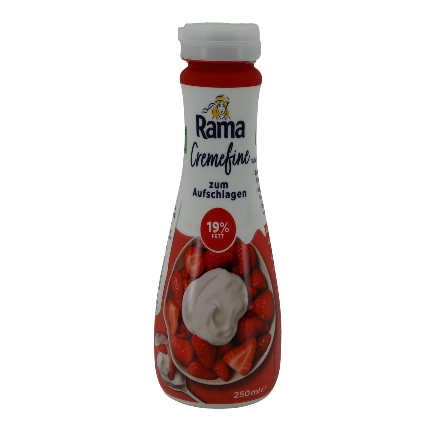 Creme Rama Cremefine zum Aufschlagen | Leichte Alternative zur Schlagsahne | 19 % Fett | 250 ml