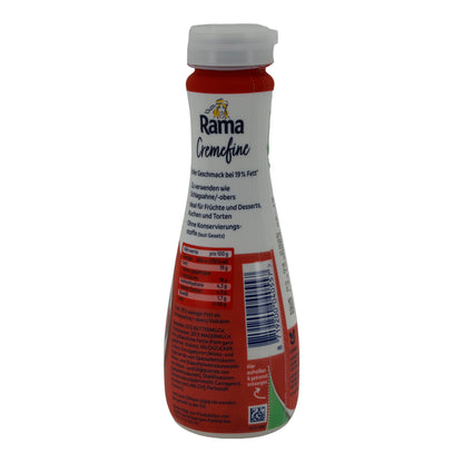 Creme Rama Cremefine zum Aufschlagen | Leichte Alternative zur Schlagsahne | 19 % Fett | 250 ml