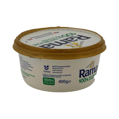 Pflanzenmargarine Rama | Pflanzenmargarine | 100 % Natürliche Zutaten, vielseitiger Genuss | 400 g