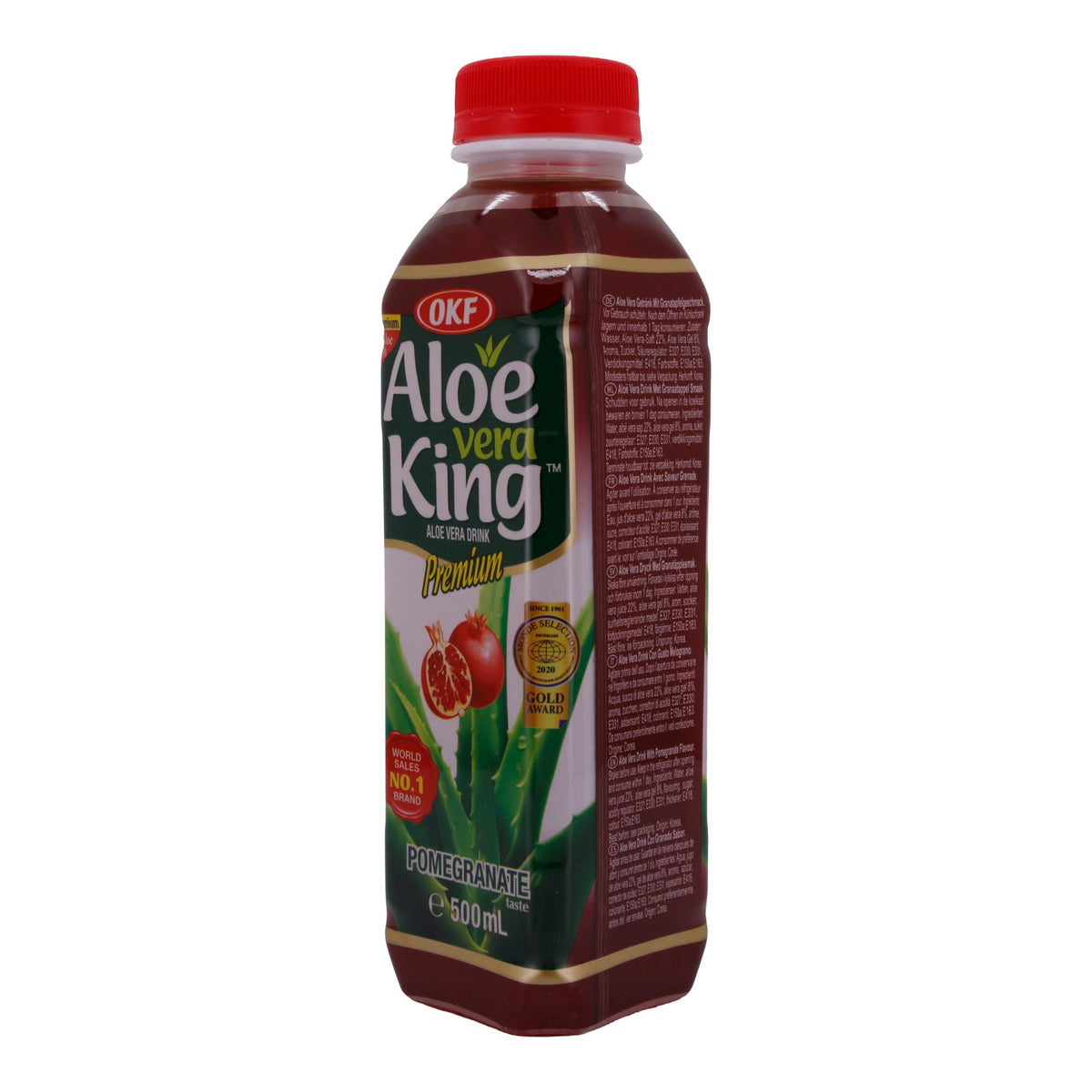 Aloe Vera Getränk OKF Aloe Vera King Granatapfel | Getränk | mit Granatapfelgeschmack | 500 ml OKF