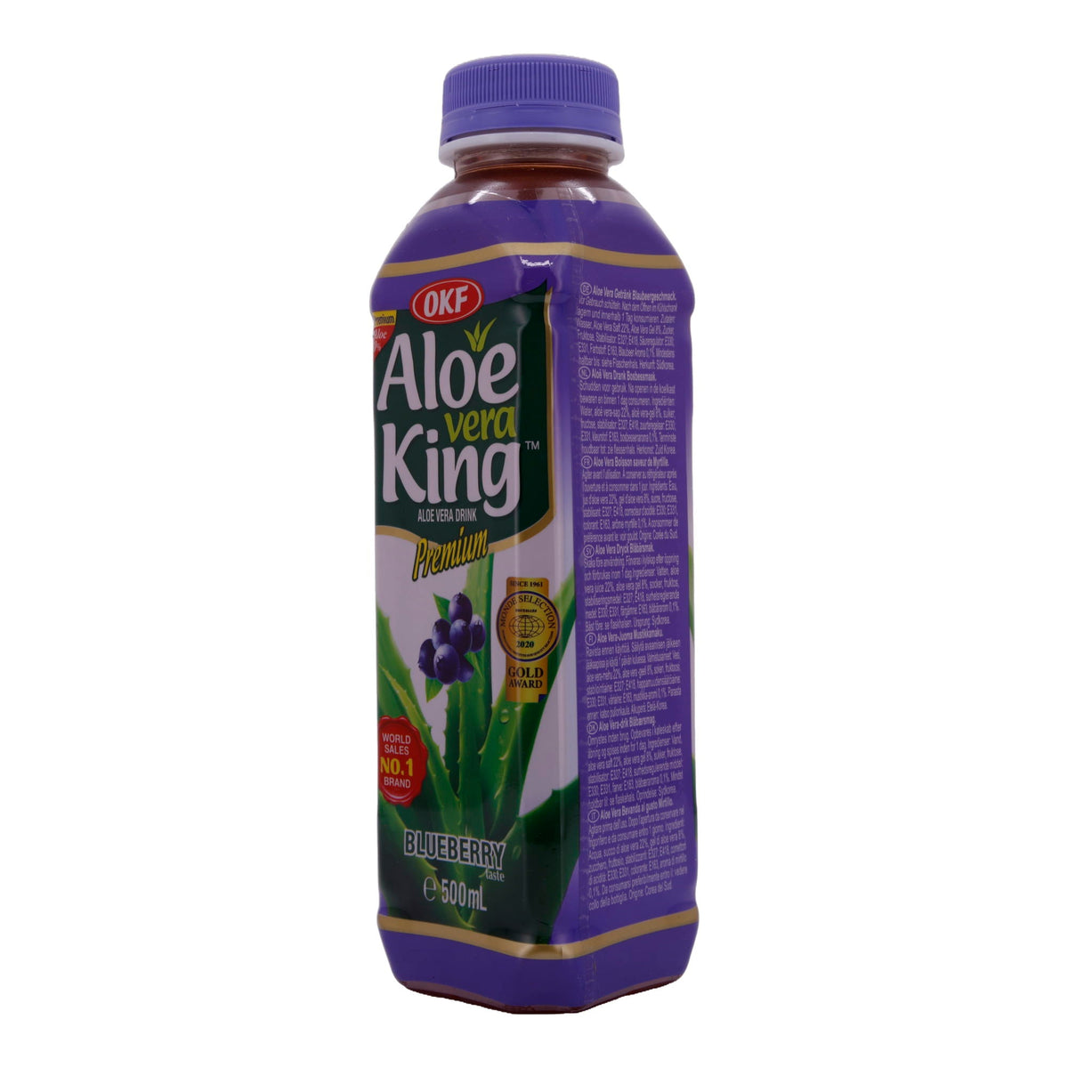 Aloe Vera King Drink OKF | Erfrischungsgetränk | Mit Blaubeergeschmack | 500ml