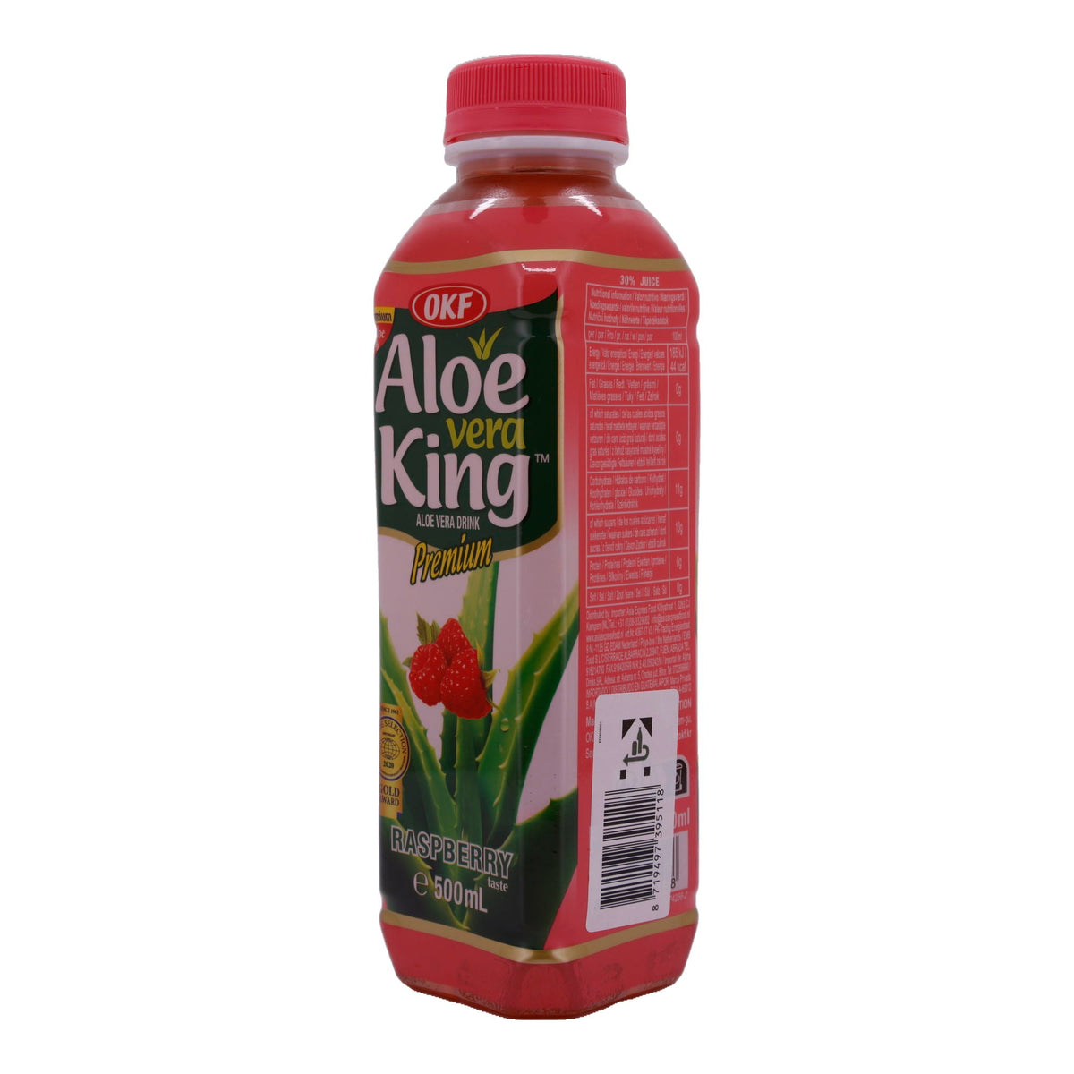 Aloe Vera Drink OKF Aloe Vera King | Getränk | Mit Himbeer Geschmack | 500 ml