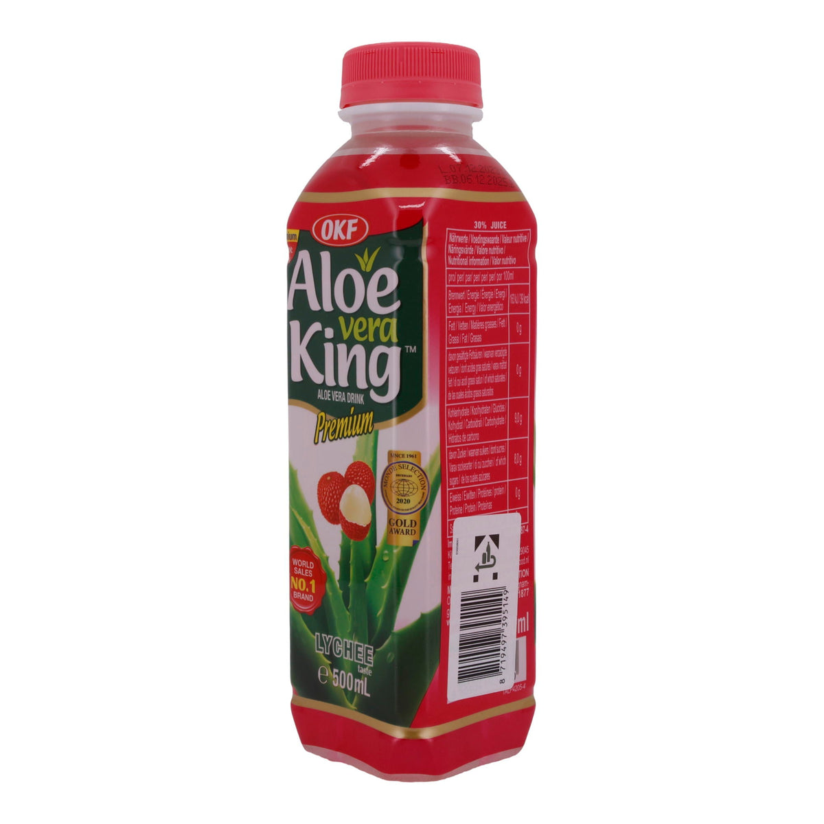 Aloe Vera Getränk OKF Aloe Vera King Lychee | Getränk | mit Litschigeschmack | 500 ml