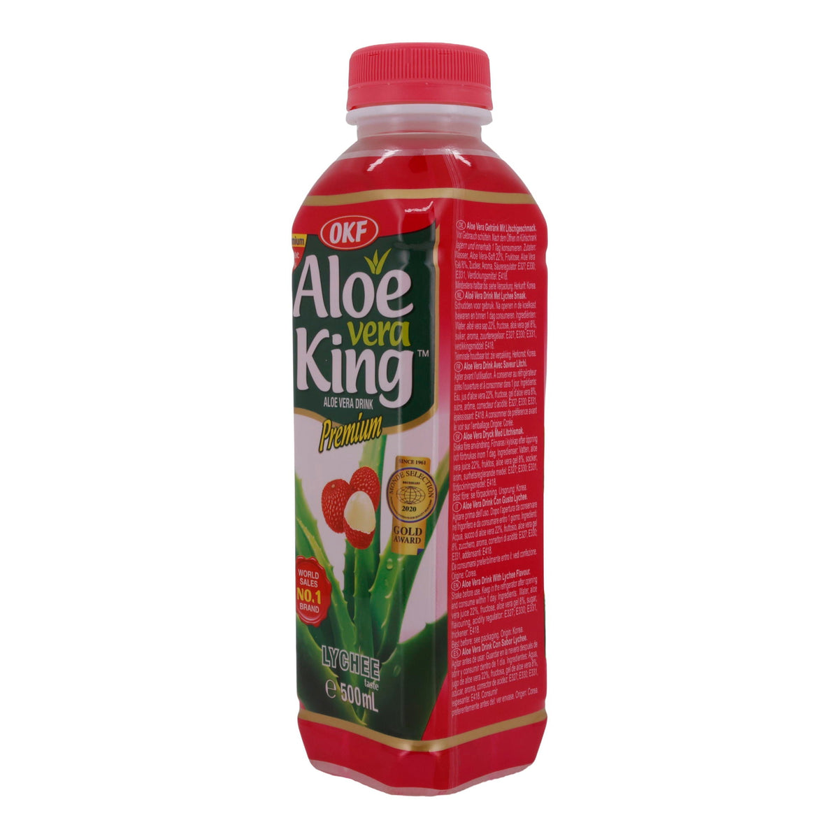 Aloe Vera Getränk OKF Aloe Vera King Lychee | Getränk | mit Litschigeschmack | 500 ml ALOE VERA