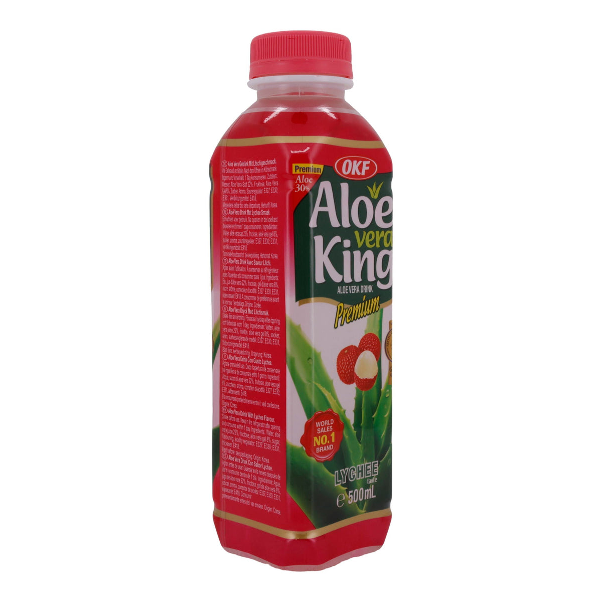 Aloe Vera Getränk OKF Aloe Vera King Lychee | Getränk | mit Litschigeschmack | 500 ml ALOE VERA