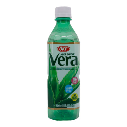 Aloe Vera Drink OKF | Aloe Drink Vera | Zuckerfrei, erfrischend, ohne Fett | 500 ml