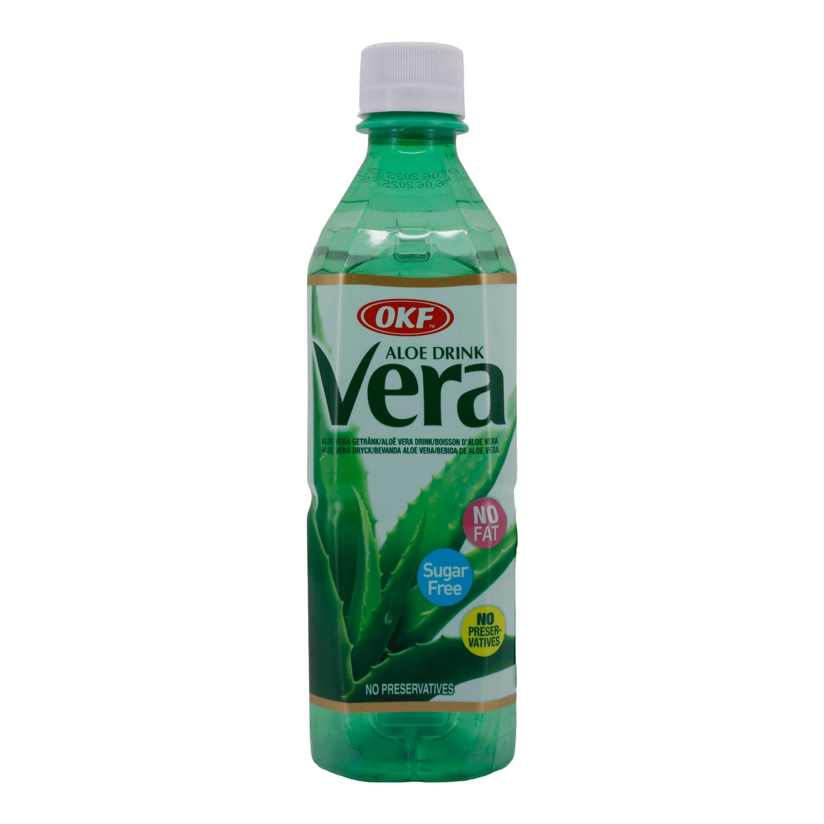 Aloe Vera Drink OKF | Aloe Drink Vera | Zuckerfrei, erfrischend, ohne Fett | 500 ml ALOE VERA