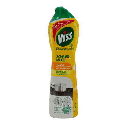 Viss Scheuermilch Citrus | Cleanboost mit frischem Duft & natürlichen Reinigungspartikeln | 500 ml