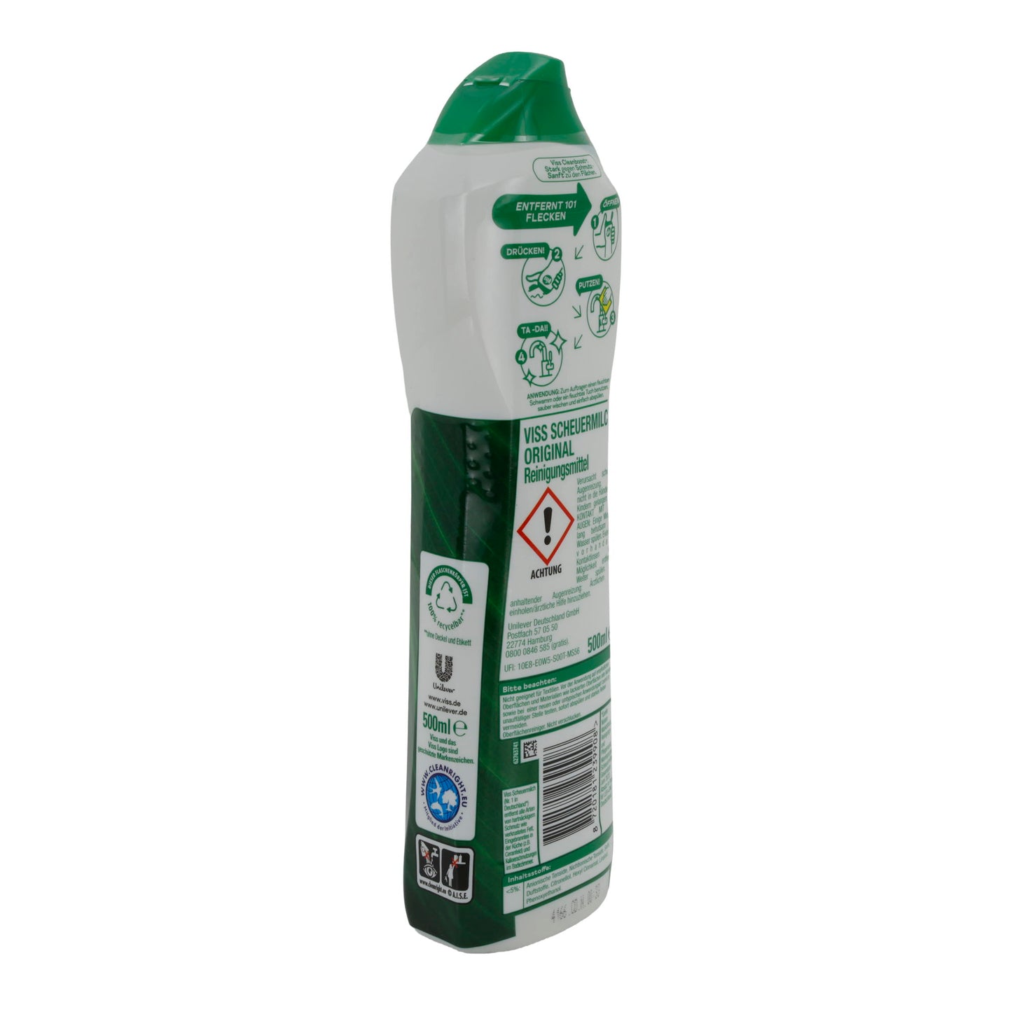 Viss Scheuermilch Original | Cleanboost mit natürlichen Reinigungspartikeln | 500 ml