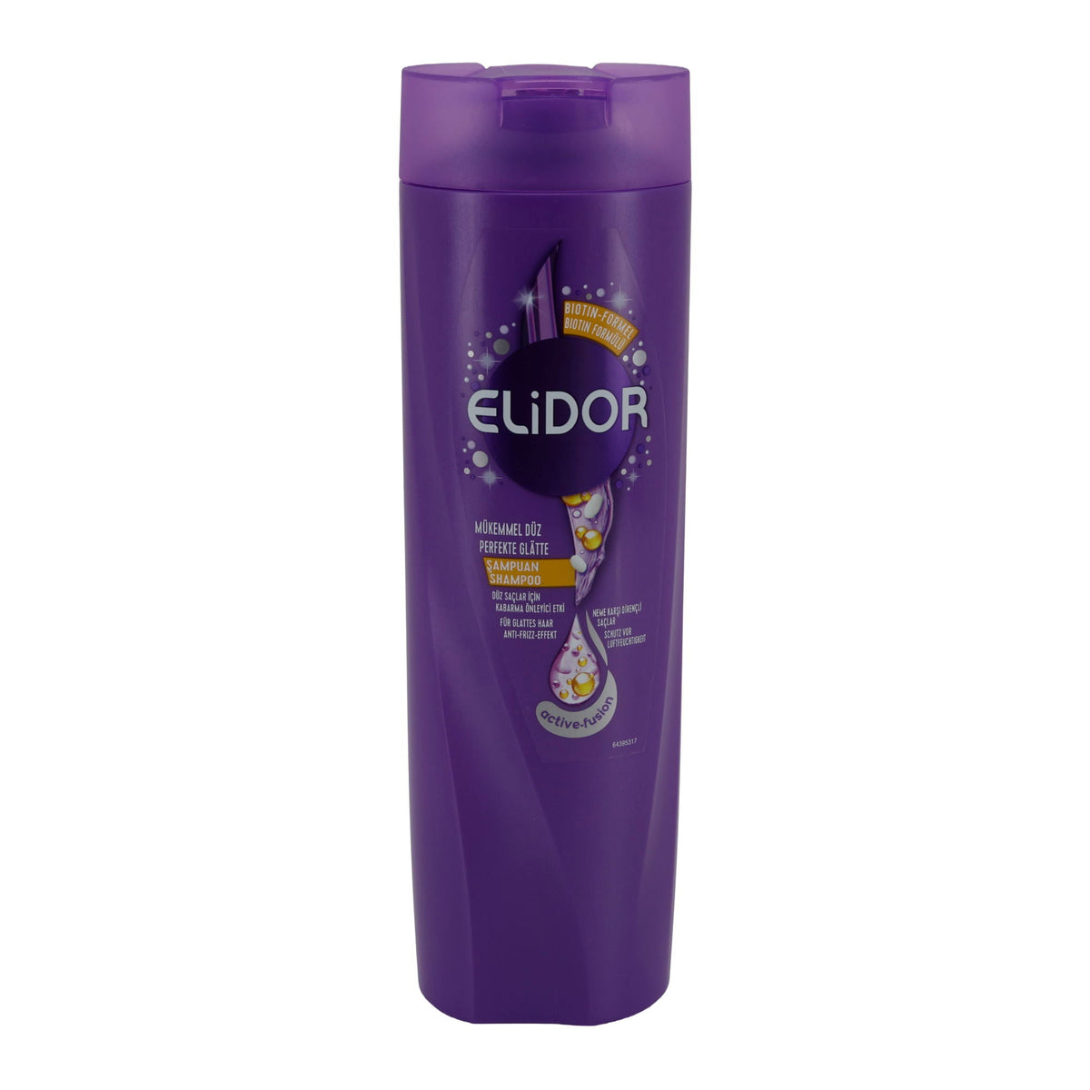 Shampoo Elidor Perfekte Glätte | Shampoo | Mit Biotin-Formel, Anti-Frizz & Geschmeidigkeit | 400 ml
