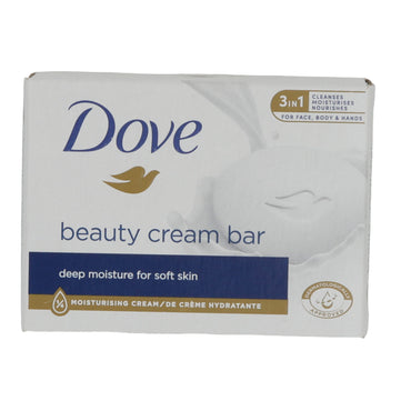 Beauty Cream Bar Dove | Pflegeseife | Feuchtigkeitsspendend für Gesicht, Körper & Hände | 90 g