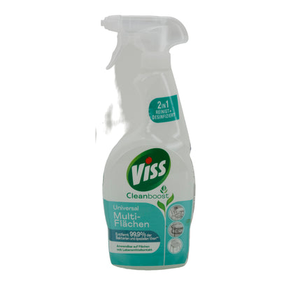 Çok Yüzeyli Temizleyici Viss Cleanboost | Evrensel & Dezenfeksiyon | Bakteri & Virüslere Karşı 2'si 1 Arada | 750 ml