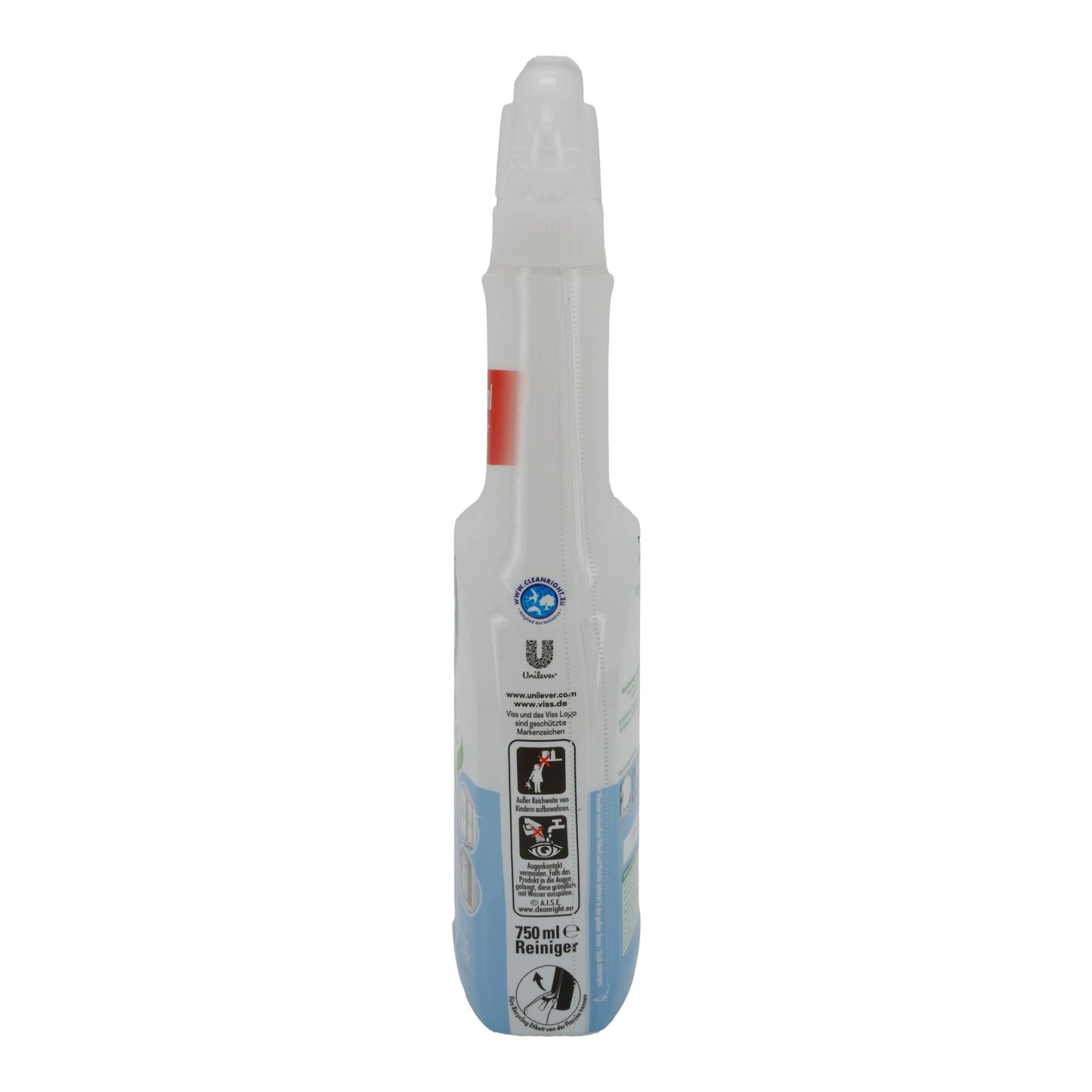 Viss Glasreiniger Cleanboost | Glas & Flächen | Streifenfreier Glanz & Anti-Fingerabdruck | 750 ml