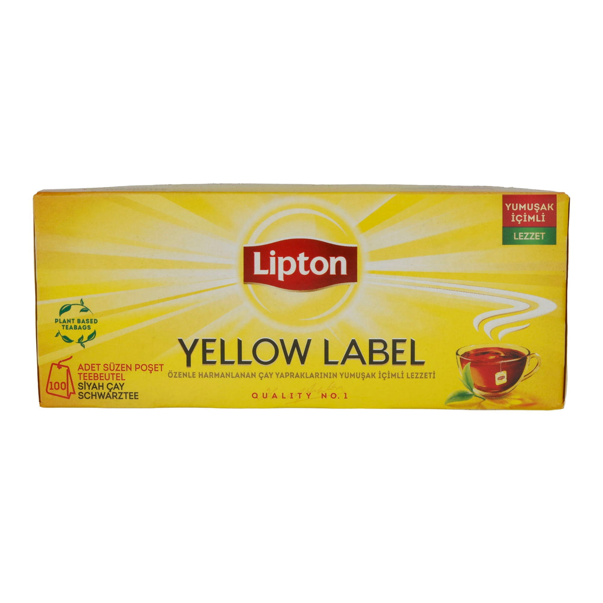 Schwarzer Tee Lipton | Yellow Label | 100 Teebeutel | 150g LIPTON