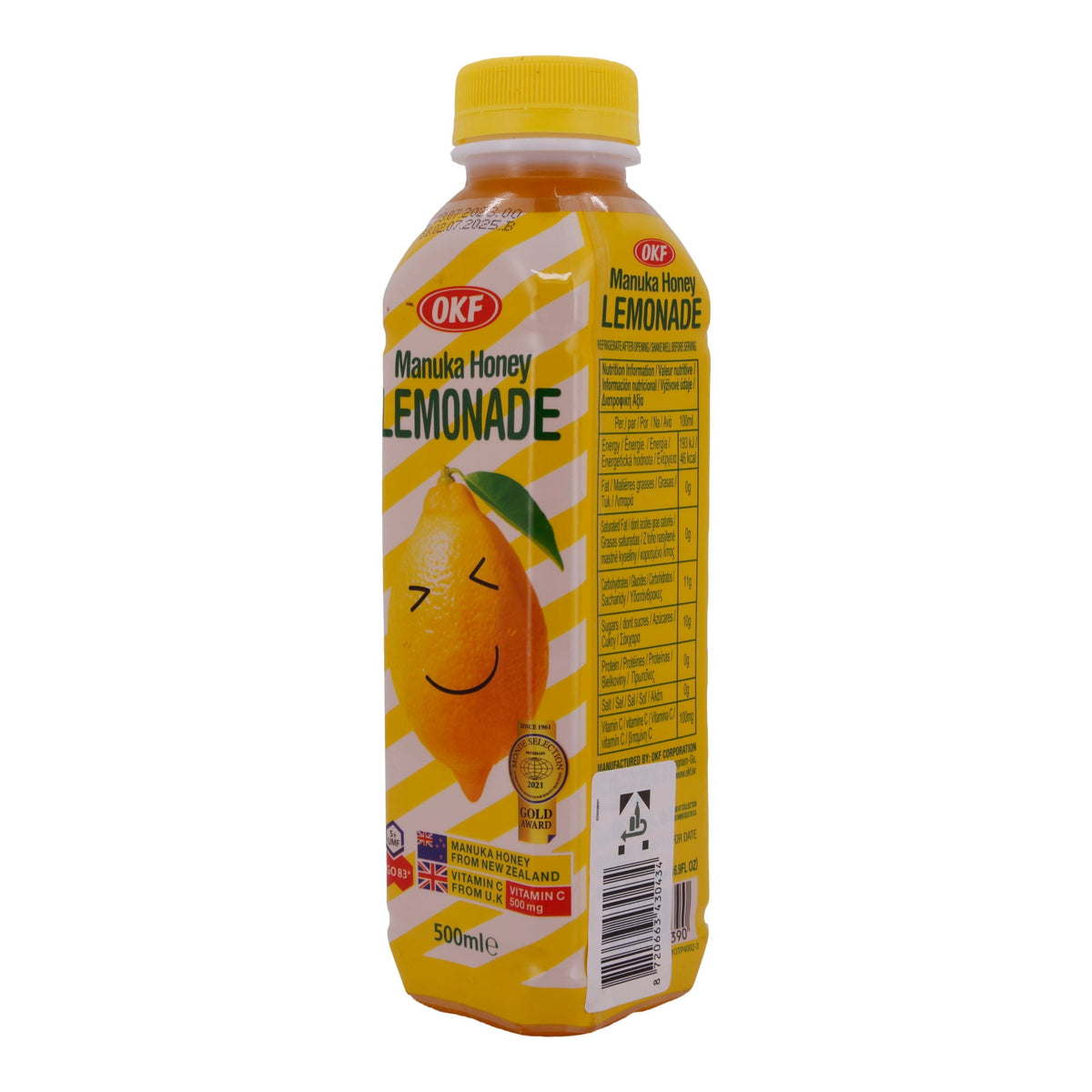 Honiglimonade OKF | Manuka Honey Lemonade | Erfrischend mit Manuka-Honig | 500 ml