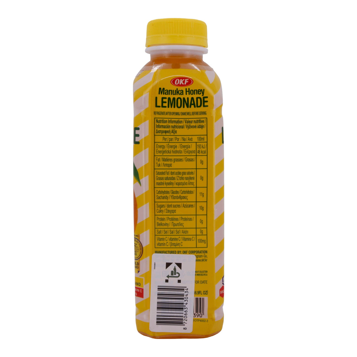 Honiglimonade OKF | Manuka Honey Lemonade | Erfrischend mit Manuka-Honig | 500 ml OKF