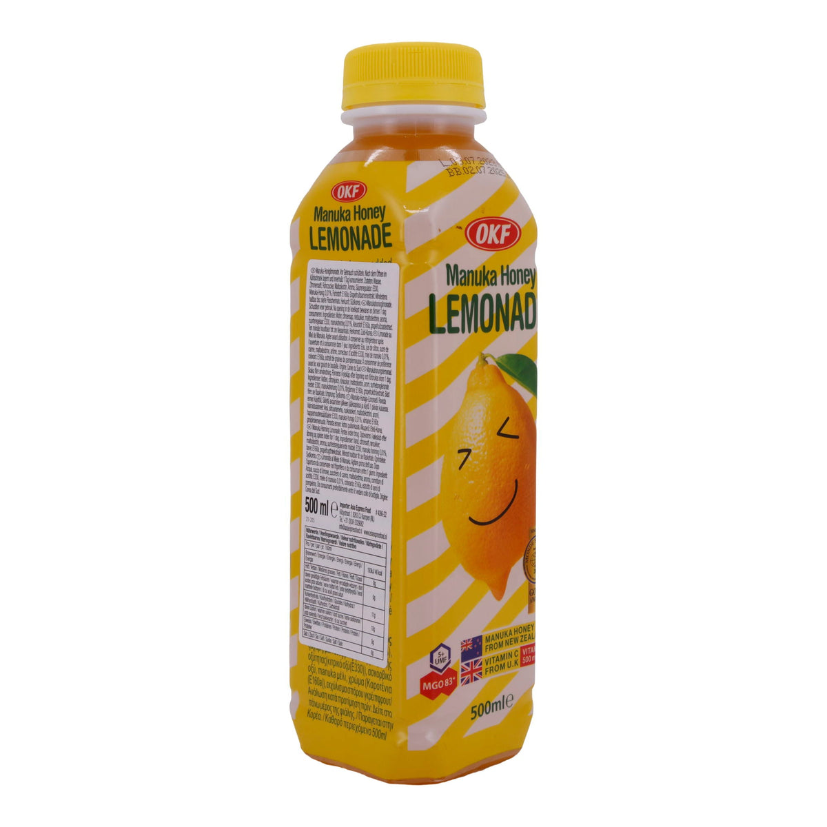 Honiglimonade OKF | Manuka Honey Lemonade | Erfrischend mit Manuka-Honig | 500 ml OKF