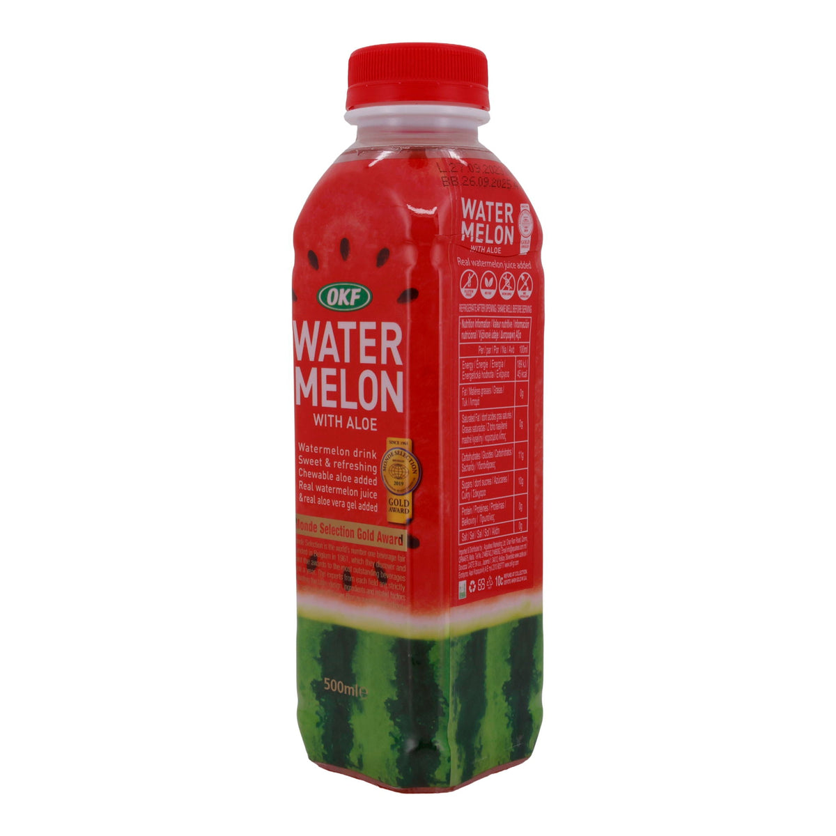 Getränk OKF | Watermelon with Aloe | Erfrischendes Getränk mit Wassermelone und Aloe Vera | 500 ml