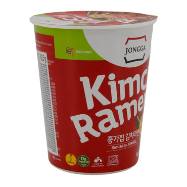 Soupe de nouilles ramen au kimchi Jongga | Saveur Kimchi | Nouilles instantanées | Coupe de 82,5 g