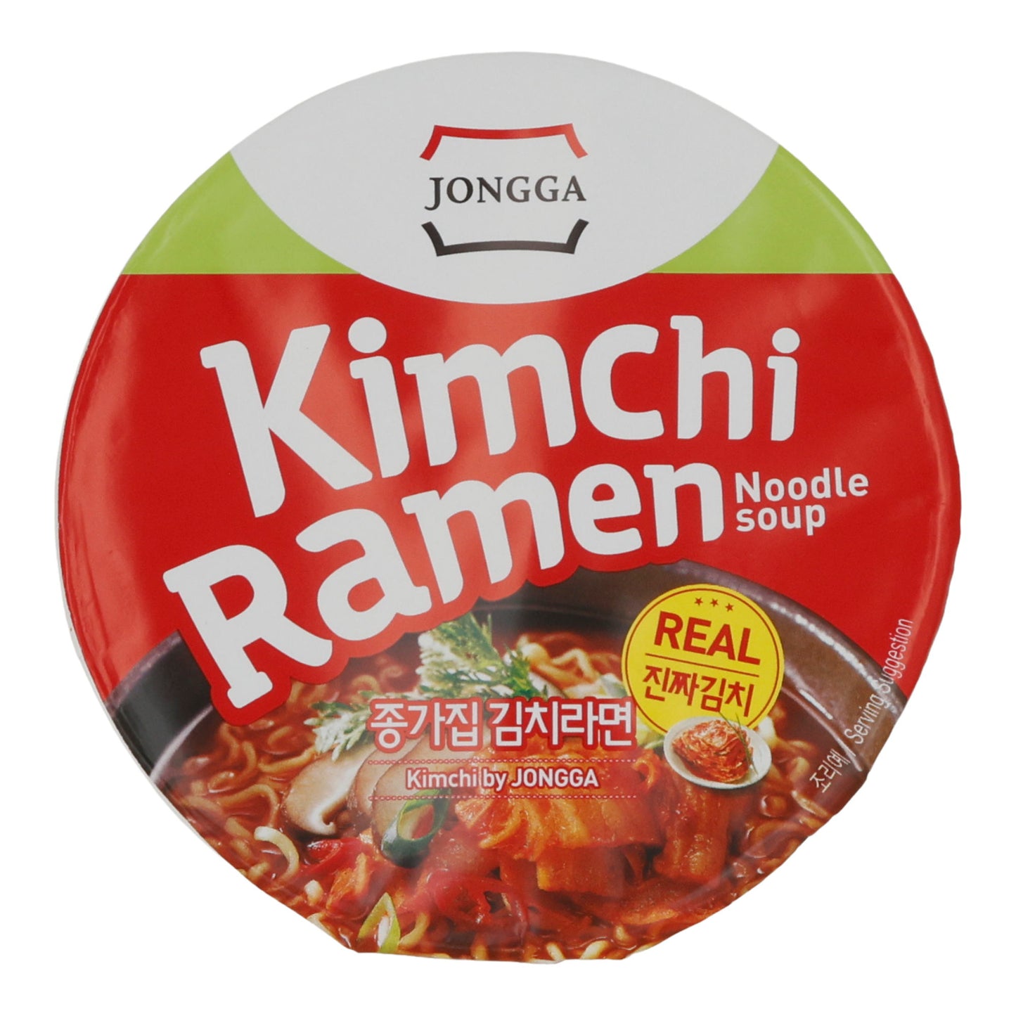 Soupe de nouilles ramen au kimchi Jongga | Saveur Kimchi | Nouilles instantanées | Coupe de 82,5 g