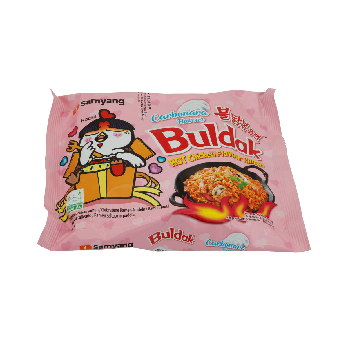 Instant-Nudeln Samyang | Buldak Carbonara Ramen | Scharf, mit Carbonara-Geschmack | 140g SAMYANG