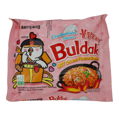 Instant Noodles Samyang | Buldak Carbonara Ramen | Spicy, with Carbonara Flavor | 140g