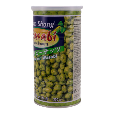 Erdnüsse Khao Shong | Wasabi Kaplamalı Yer Fıstığı | Çıtır, Wasabi ile Kavrulmuş | 350 g