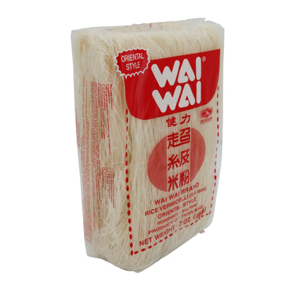 Reis-Vermicelli Wai Wai | Traditionele Aziatische rijstnoedels | 0,5 mm | 200 g