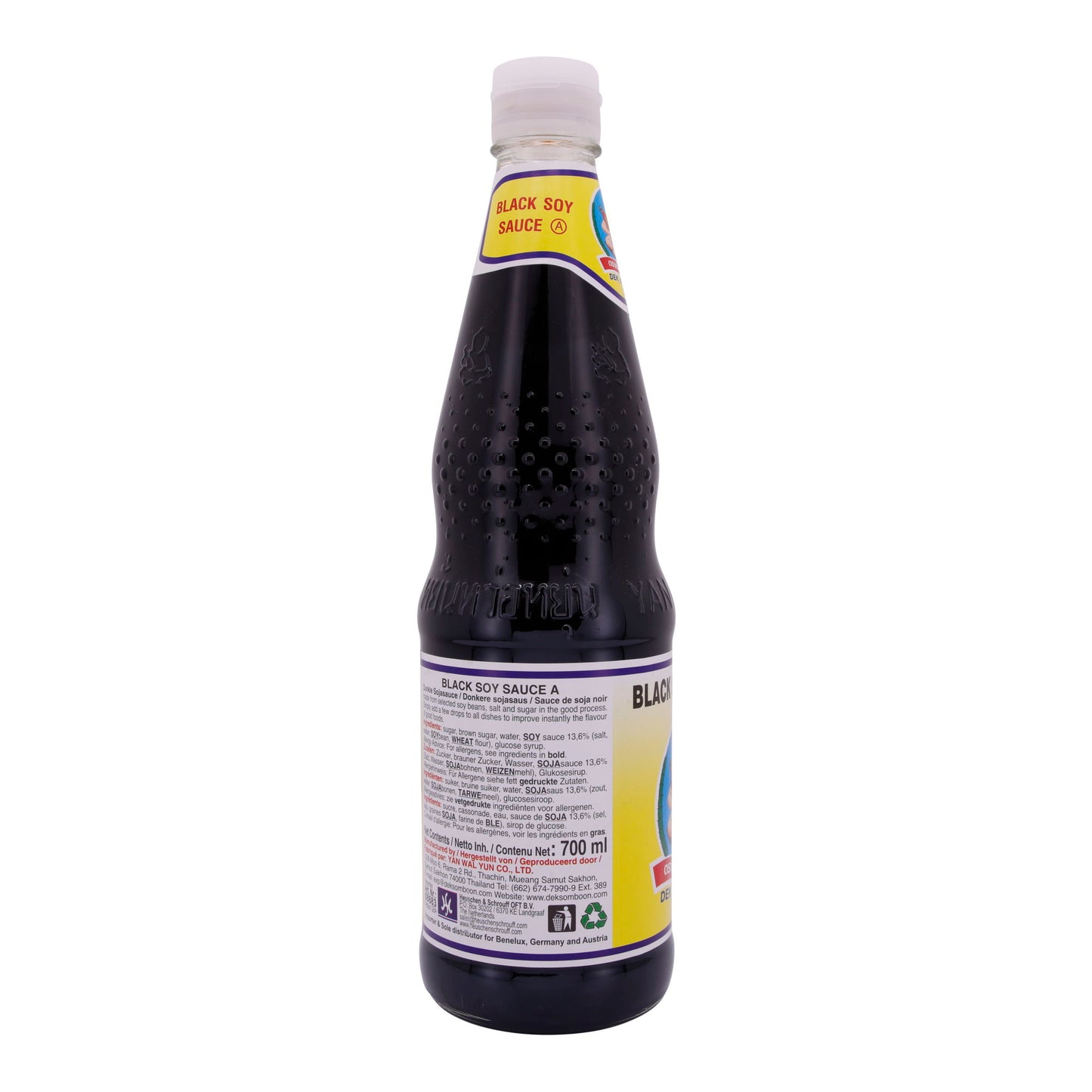 Sojasauce Dek Som Boon | Black Soy Sauce | Dunkel, für authentische asiatische Gerichte | 700 ml