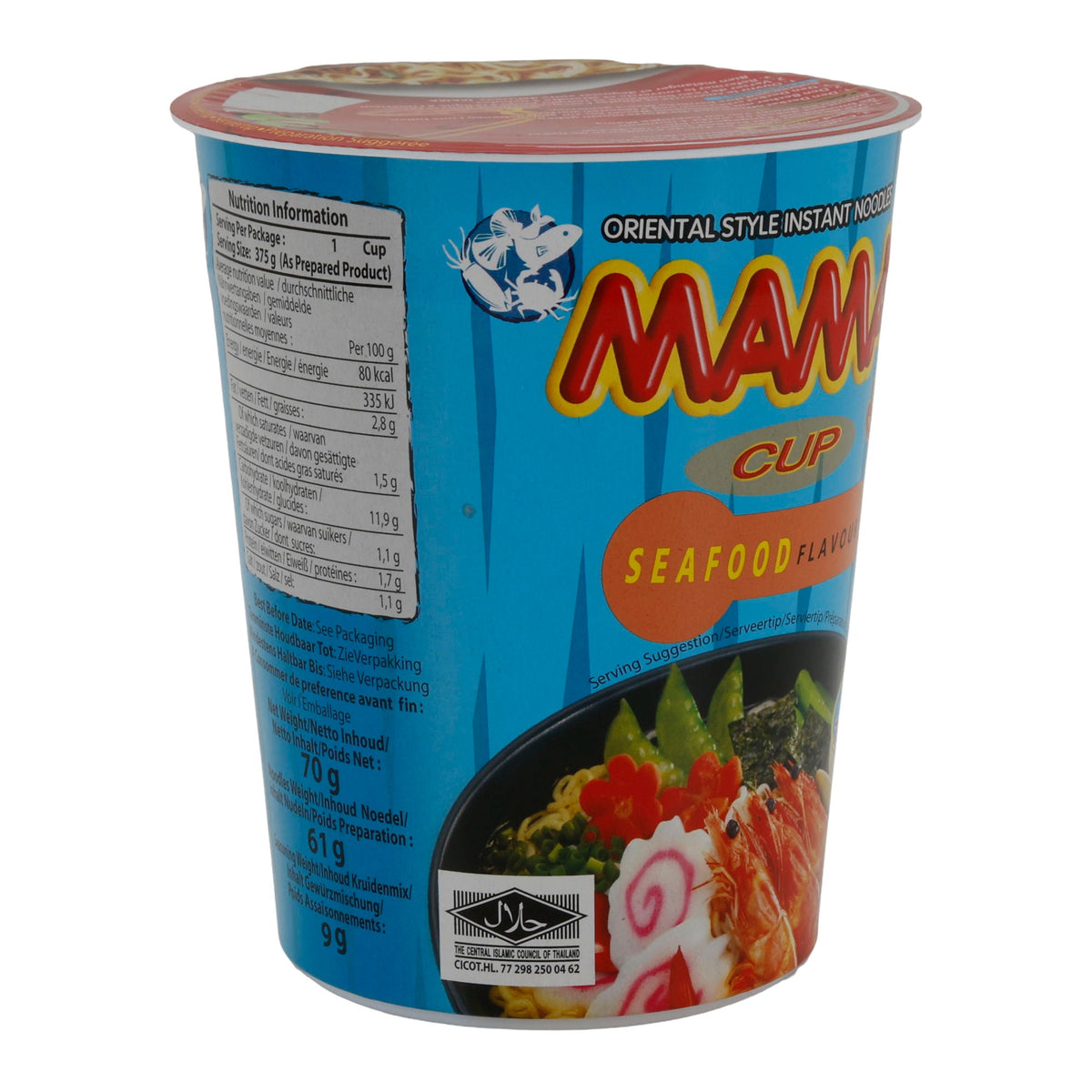 Cup Instantnudeln Seafood Flavour MAMA | Instant-Nudeln | 70 g