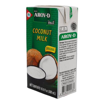 Kokosmelk Aroy-D | Romig, voor curry's, soepen & desserts | 500 ml