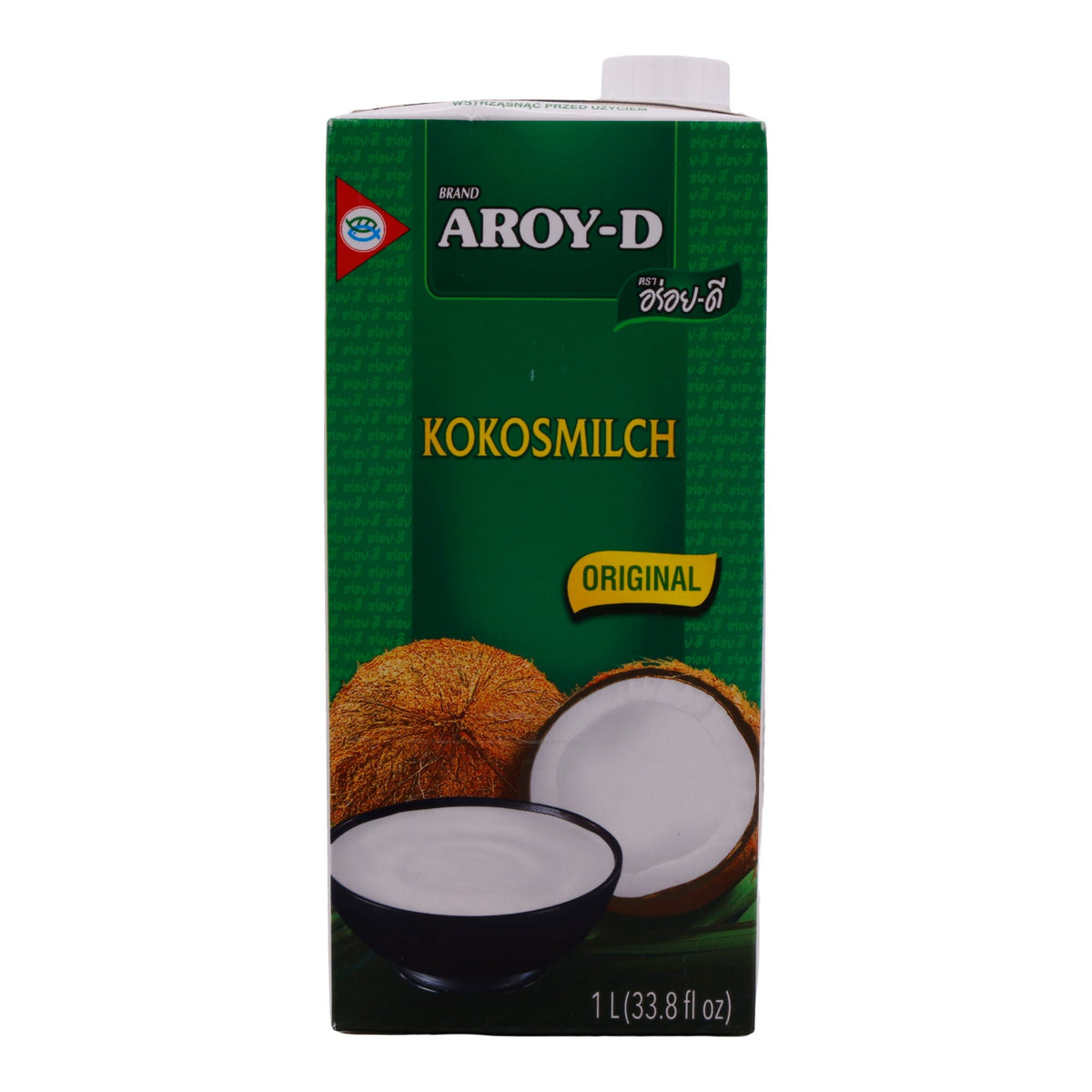 Kokosmilch Aroy-D | Original | 70 % Kokosextrakt, authentisch | 1 L AROY-D