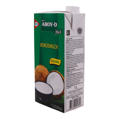 Latte di cocco Aroy-D | Originale | 70 % estratto di cocco, autentico | 1 L