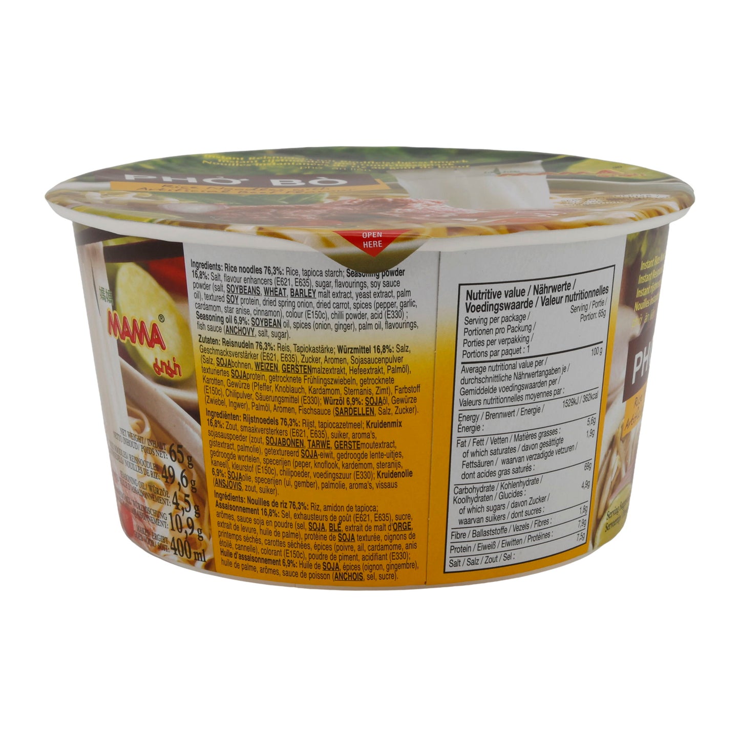 Reisnoedels MAMA | Pho Bò | Met rundvleessmaak | 65 g