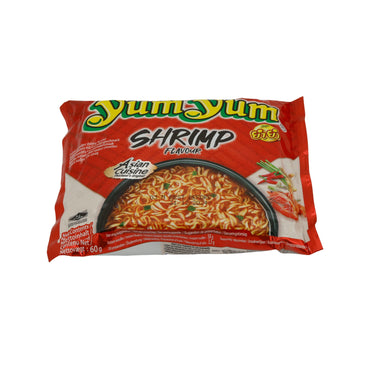 Instant-Nudeln Yum Yum | Shrimp | Pikante Nudelsuppe mit Meeresnote | 60 g YUMYUM