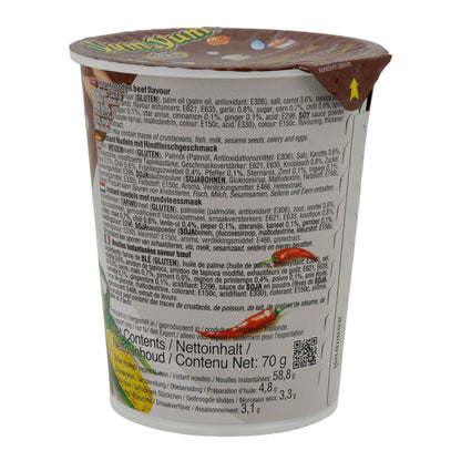 Instantnoedels Yum Yum | Rundvleessmaak | Aromatische instantnoedels | 70 g