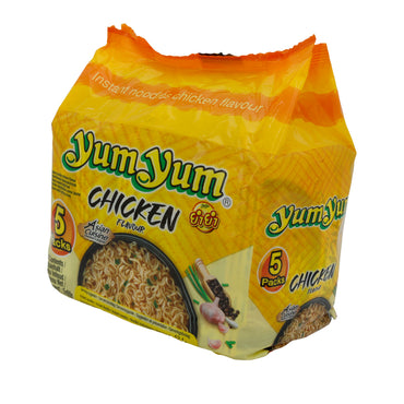 Instantnoedels Yum Yum | Kip smaak | Snelle maaltijd met Aziatische flair | 5 × 60 g