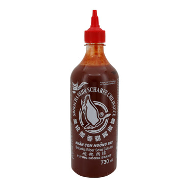 Sriracha Sehr Scharfe Chilisauce Flying Goose | Sauce | Intensiver Geschmack aus Thailand | 730 ml