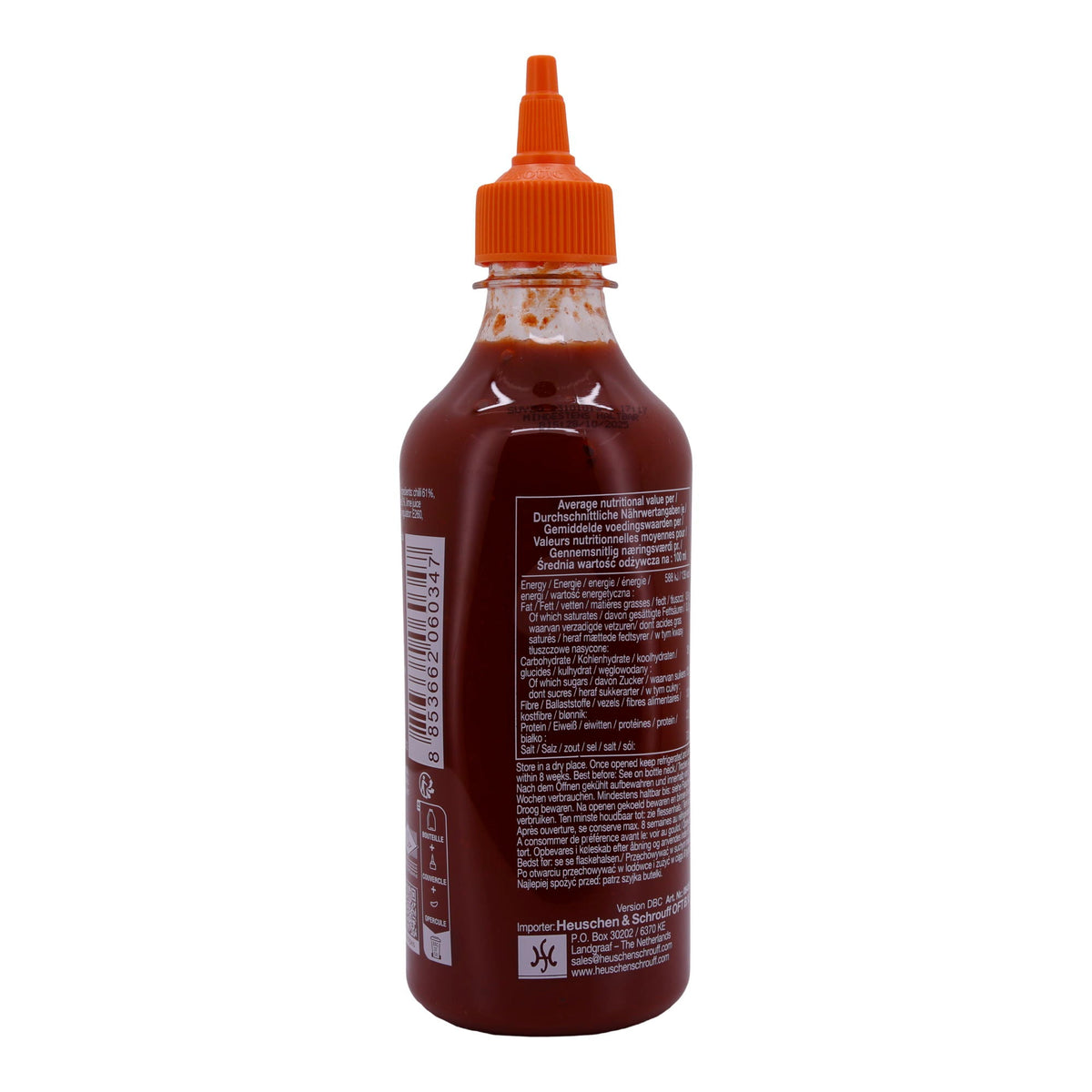Sriracha Sauce Yuzu Flying Goose | Scharfe Chilisauce mit Zitrusgeschmack | 455 ml