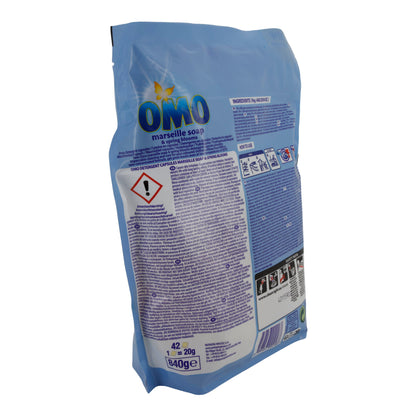 Waschmittelkapseln OMO | Marseille Soap & Spring Blooms | 42 Kapseln (840 g)