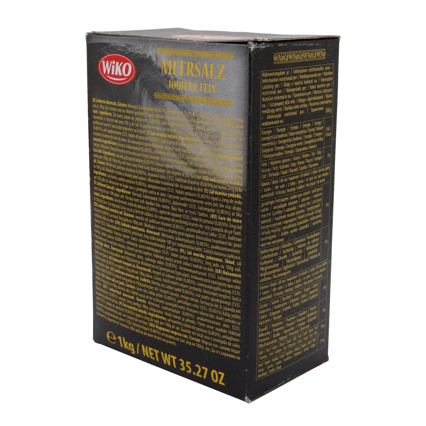 Meersalz Wiko | Gejodeerd, fijn | Hoogwaardig, fijne korrel, jodiumtoevoeging | 1 kg