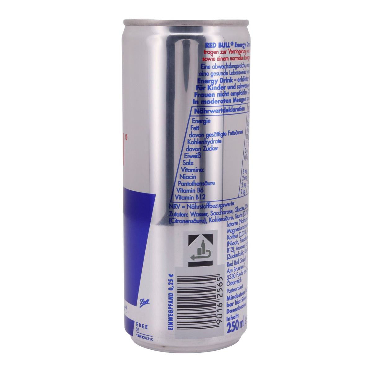 Energy Drink Red Bull | Erfrischungsgetränk | Für mentale & körperliche Energie | 250 ml Dose RED BULL