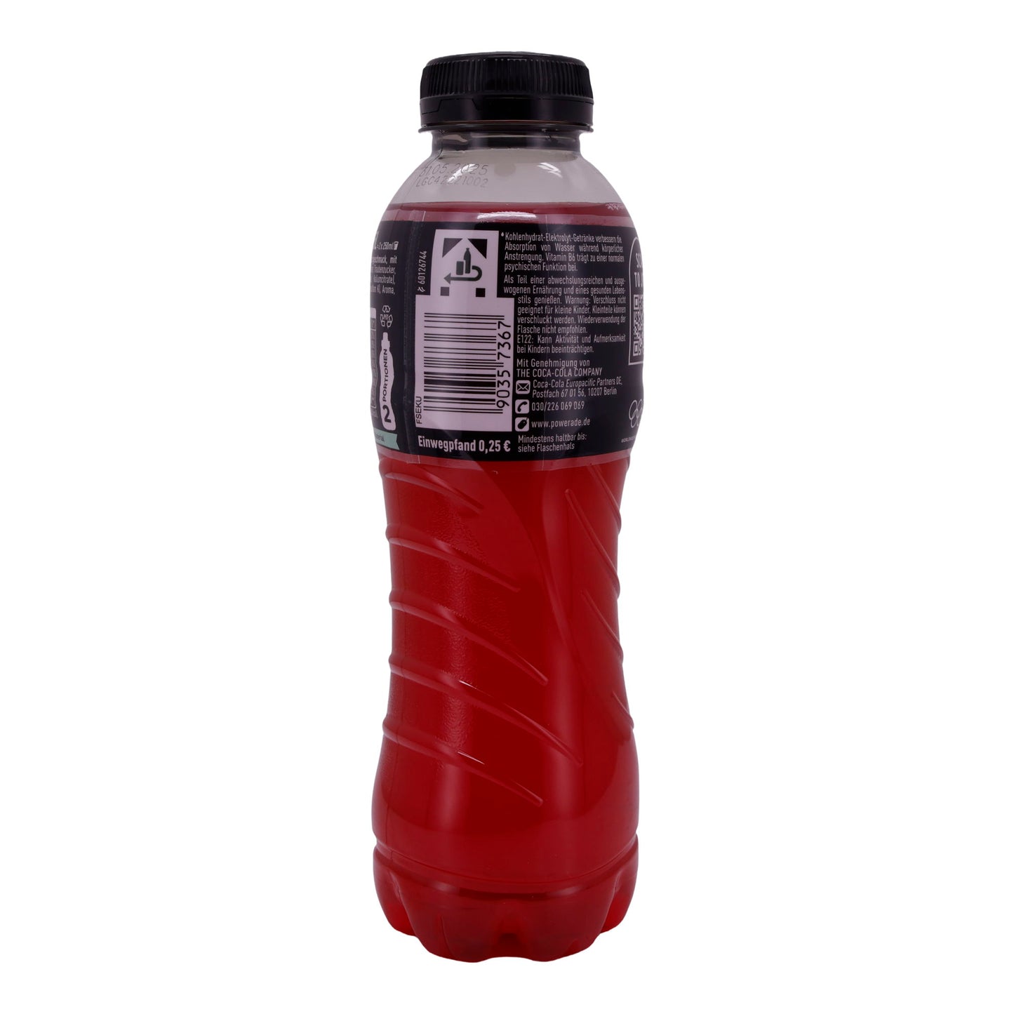 Elektrolytgetränk Powerade | Wild Cherry | Isotonisch, erfrischend | 500 ml