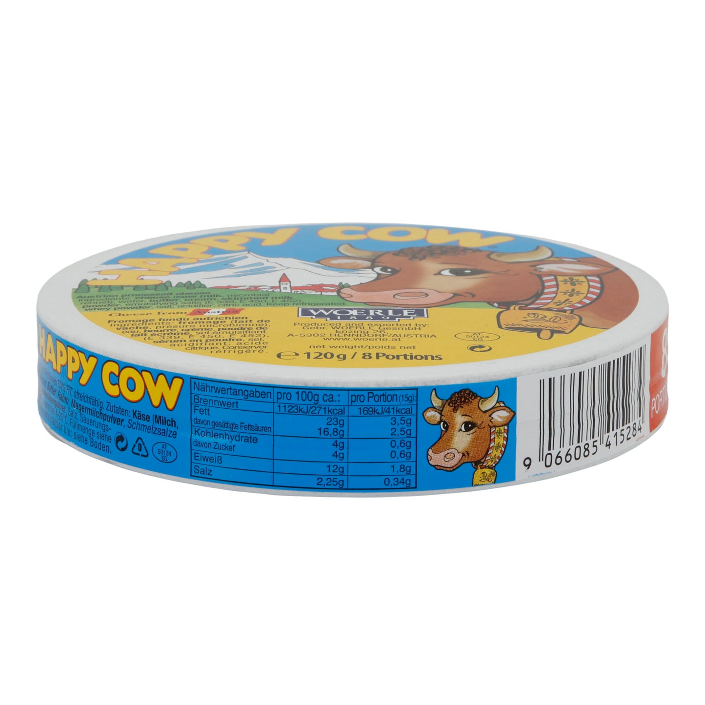 Fromage fondu Happy Cow Portions | Crémeux | Portions | 120 g