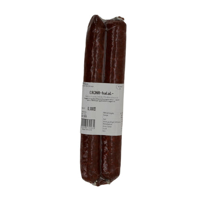 Rinderwurst Brajlović Čajna Halal | Affumicata delicatamente | Specialità di salsiccia di manzo | 300 g