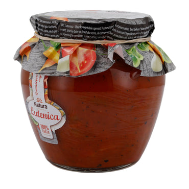 Sebze Ezmesi Natura | Lutenica | Baharatlı, Balkan Usulü | 550 g Cam