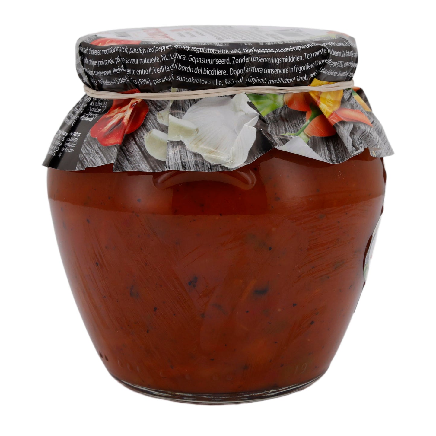 Groentepasta Natura | Lutenica | Pittig, Balkan-stijl | 550 g Glas