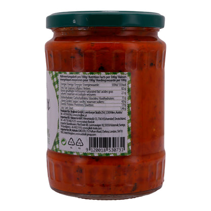 Paprikapasta Natura | Ajvar mild | Traditioneel, mild, ideaal voor dips & bijgerechten | 540 g