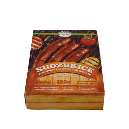 Salsiccia alla griglia Brajlović | Sudžukice | Piccante, carne di manzo, surgelata | 350 g
