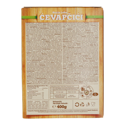 Involtini di manzo Brajlović | Banja Luka Ćevapčići | Halal, ricetta originale, surgelati | 400 g